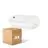 Voordeelpak 4x  Philips LED Beveiliging Coreline BWC110 Wit 9W 900lm - 830 Warm Wit | 242x110mm - IP54 - Lichtsensor